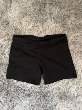 Champion Black Women's Bike Shorts with Wide Waistband